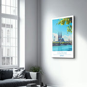 Germany Cologne-Travel Posters | Glass Wall Art - Artdesigna