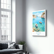 Rhodes Greece-Travel Posters | Glass Wall Art - Artdesigna