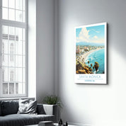 Santa Monica-California USA-Travel Posters | Glass Wall Art - Artdesigna