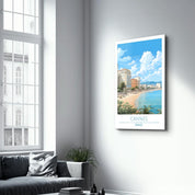 Cannes France 1-Travel Posters | Glass Wall Art - Artdesigna