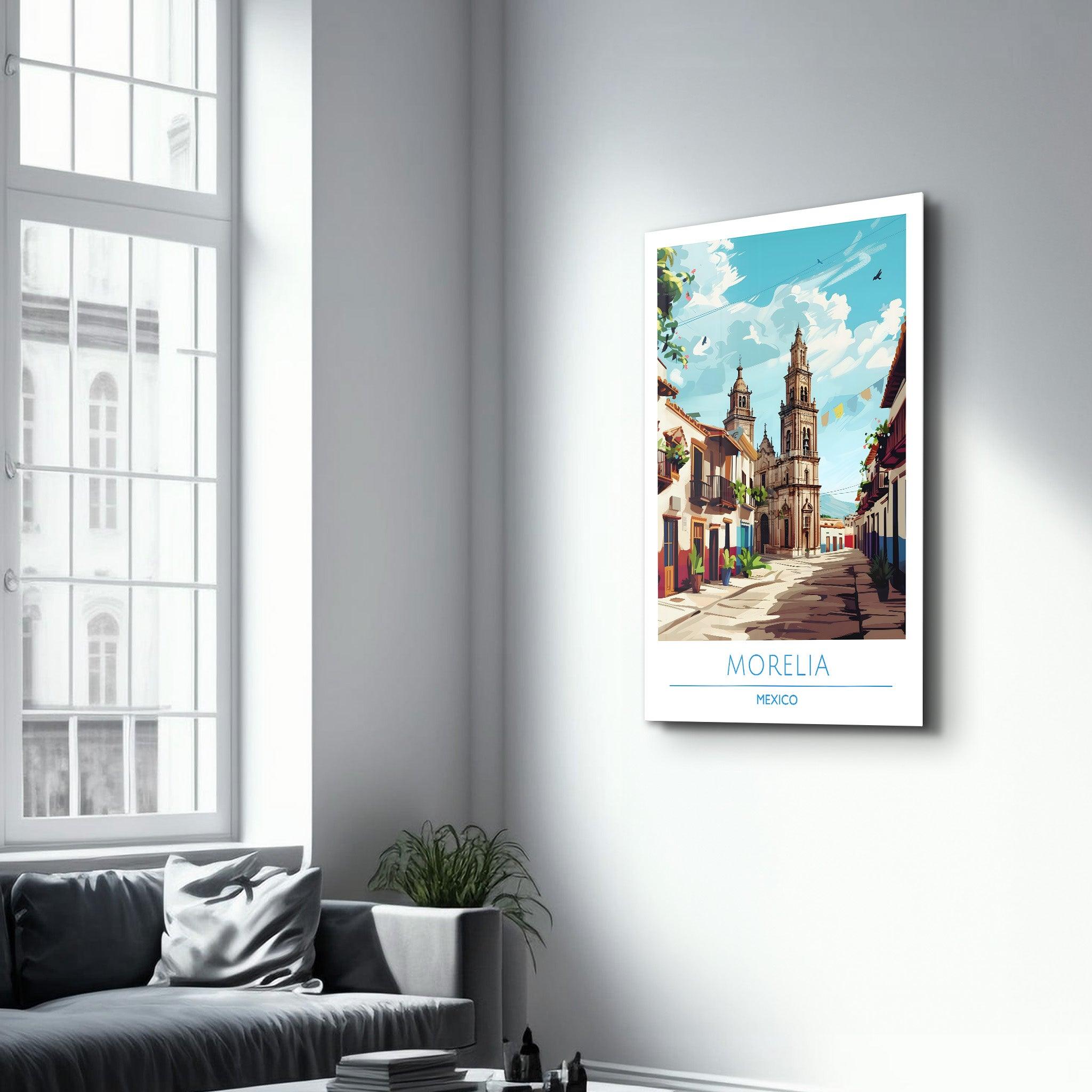 Moralia Mexico-Travel Posters | Glass Wall Art - Artdesigna