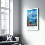 Lake Wakatipu New Zealand-Travel Posters | Glass Wall Art - Artdesigna