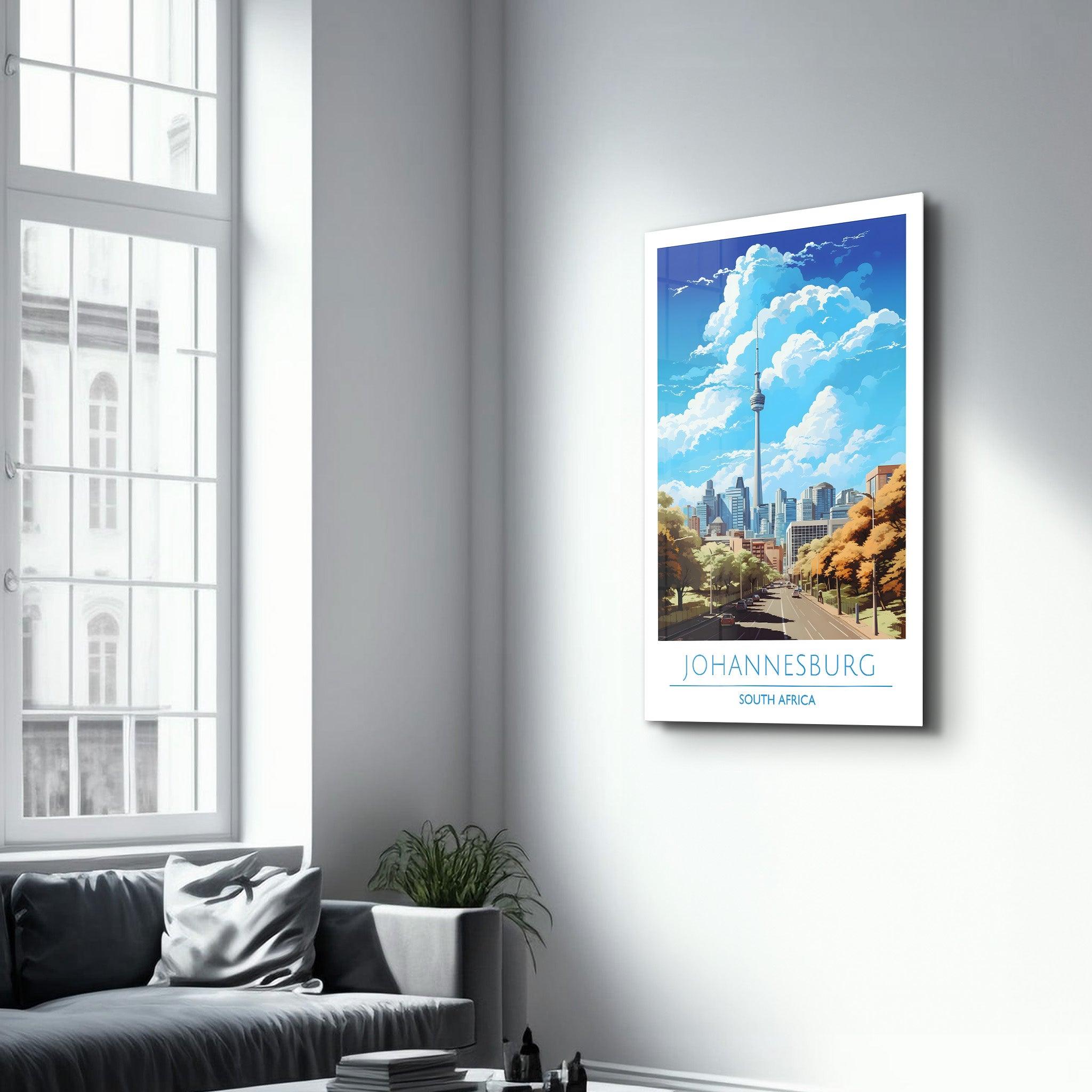 Johannesburg South Africa-Travel Posters | Glass Wall Art - Artdesigna