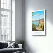 Greenwich-London England-Travel Posters | Glass Wall Art - Artdesigna