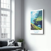 The Faroe Faroe Islands-Travel Posters | Glass Wall Art - Artdesigna