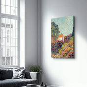 Landscape (1925–1928) by Vincent van Gogh | Glass Wall Art - Artdesigna