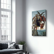 Michelangelo Buonarroti's The Torment of Saint Anthony (c. 1487–1488) | Glass Wall Art - Artdesigna