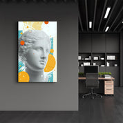 Abstract Venus Statue | Glass Wall Art - Artdesigna