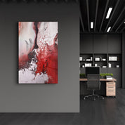 Bird's Eye In Red V2 | Glass Wall Art - Artdesigna