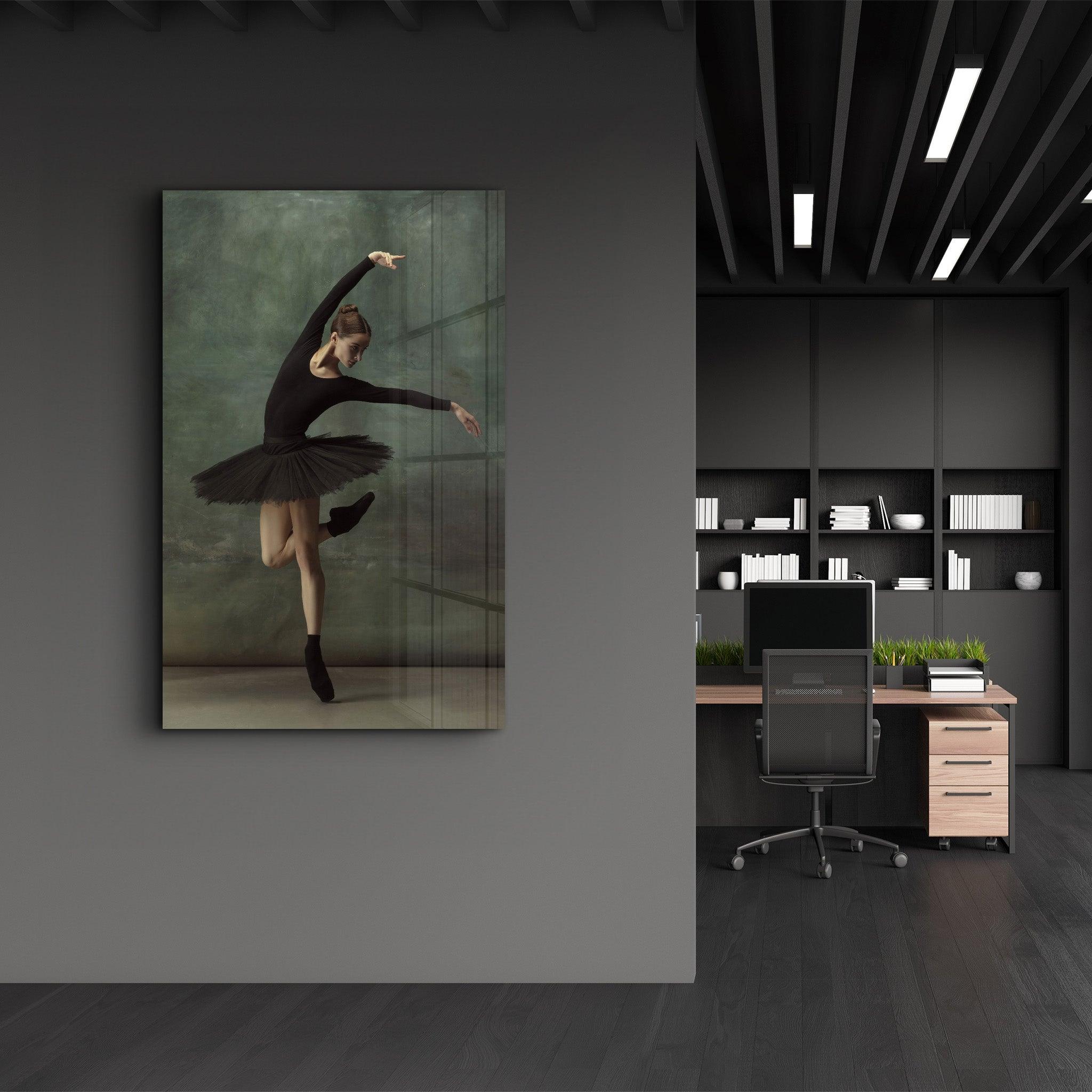 Ballerina V2 | Glass Wall Art - Artdesigna