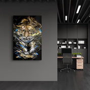 Roar of the Wild | Glass Wall Art - Artdesigna