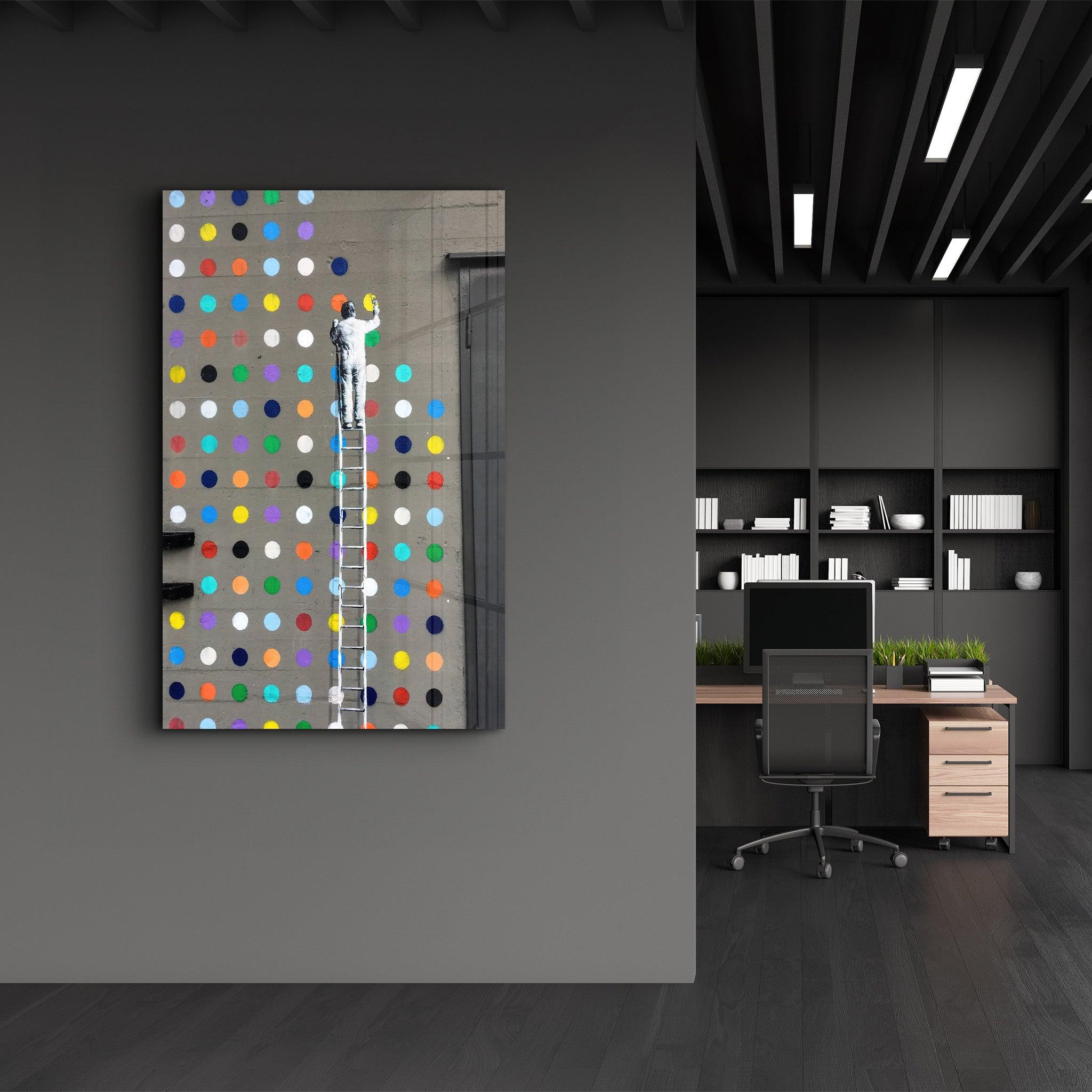 Colorful Dots | GLASS WALL ART - ArtDesigna Glass Printing Wall Art