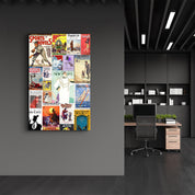 Retro Magazine Covers-4 - Glass Wall Art - Artdesigna