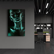 Triteia Green | Glass Wall Art - Artdesigna