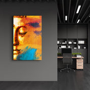 Buddha Portrait | Glass Wall Art - Artdesigna