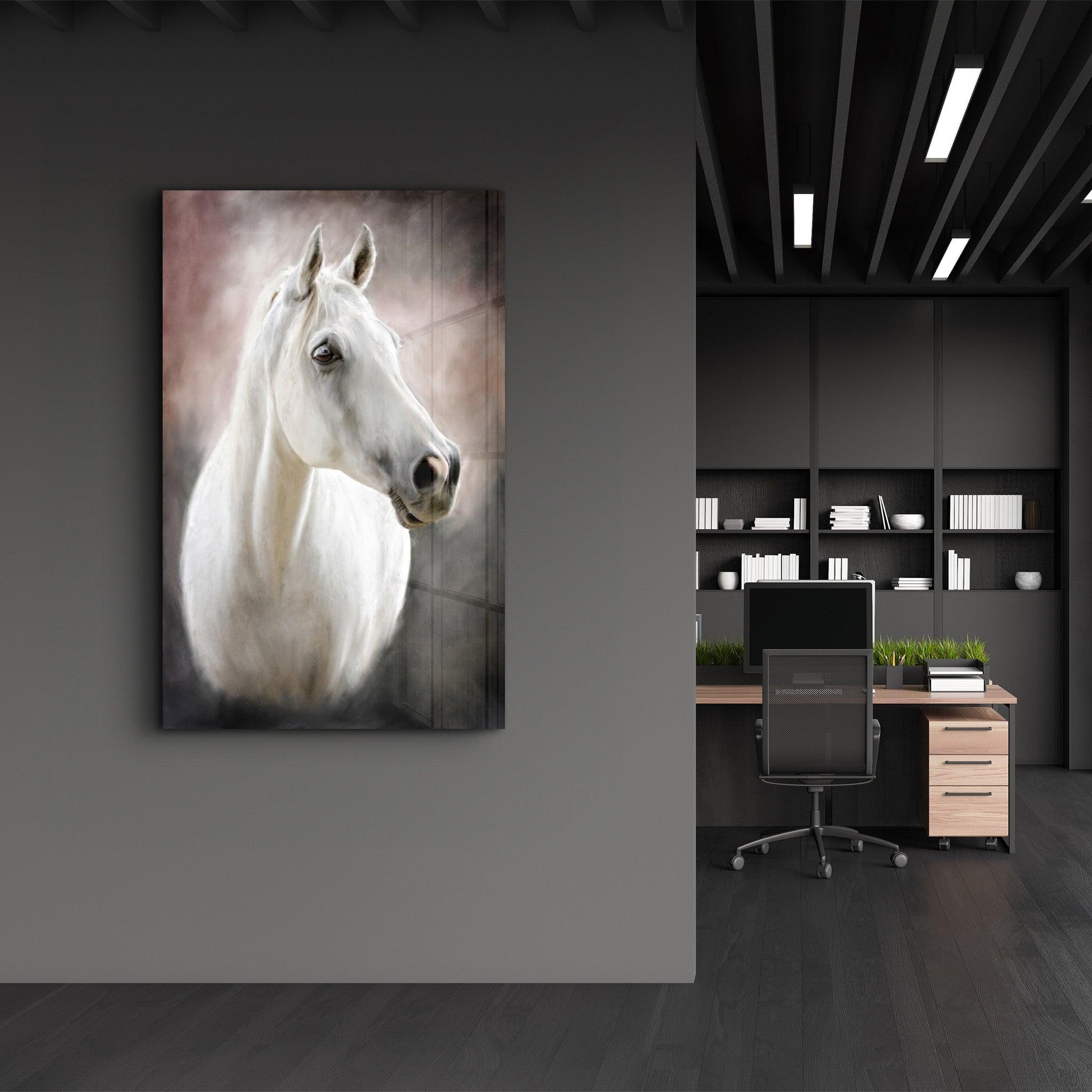 Horse | Glass Wall Art - Artdesigna