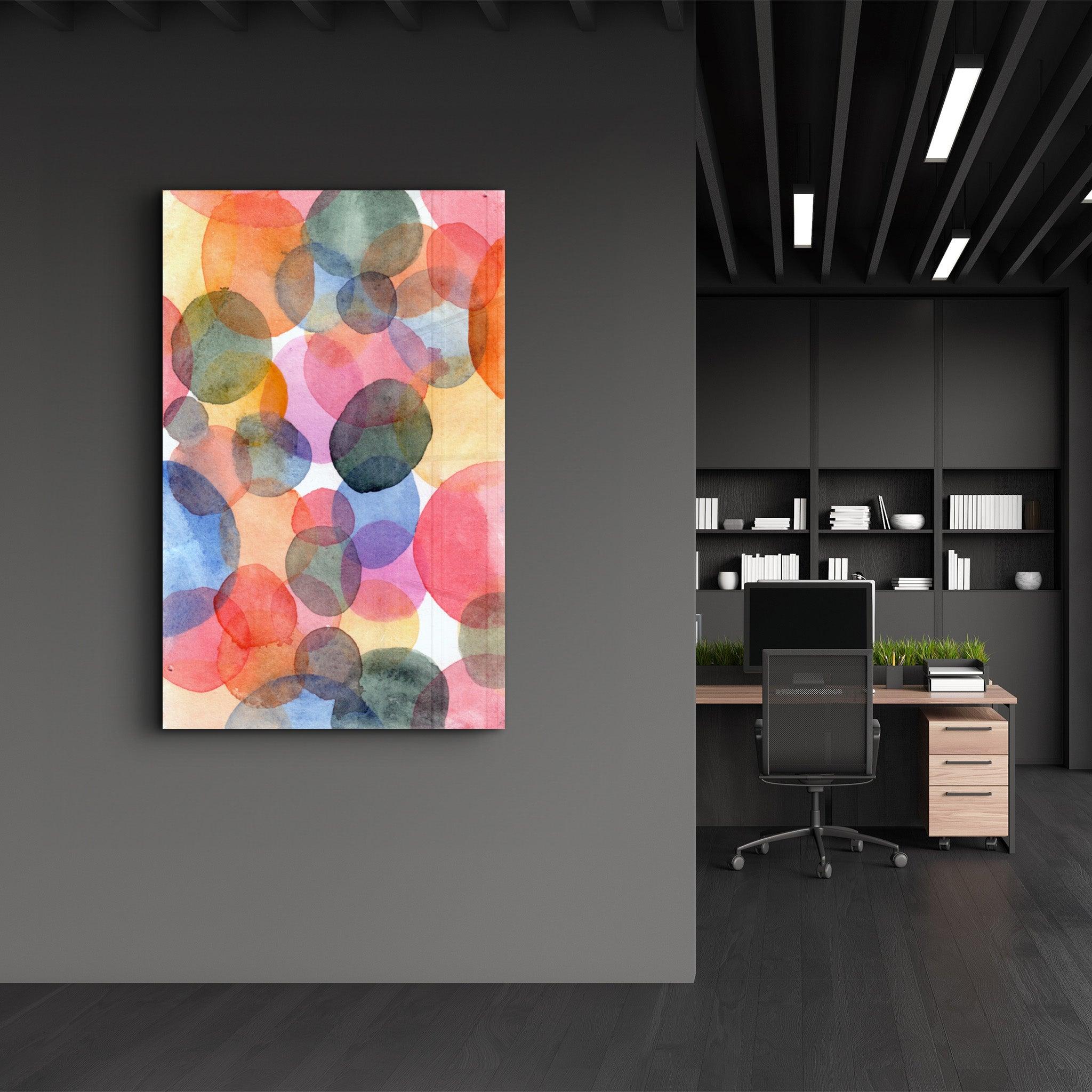 Circle Paints | Glass Wall Art - Artdesigna