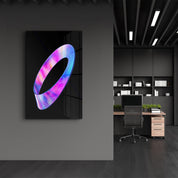 Ring of Rainbow | Designer's Collection Glass Wall Art - Artdesigna