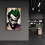 Joker Redesigned | Designer's Collection Glass Wall Art - Artdesigna