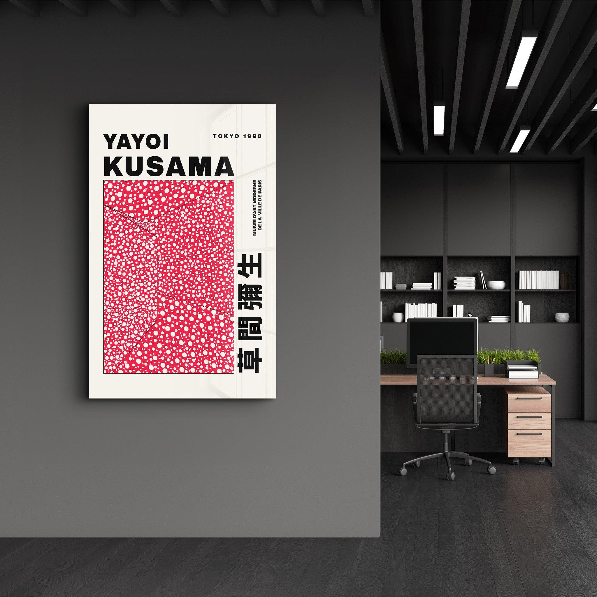 Yayoi Kusama - Tokyo - 1998 | Gallery Print Collection Glass Wall Art - Artdesigna