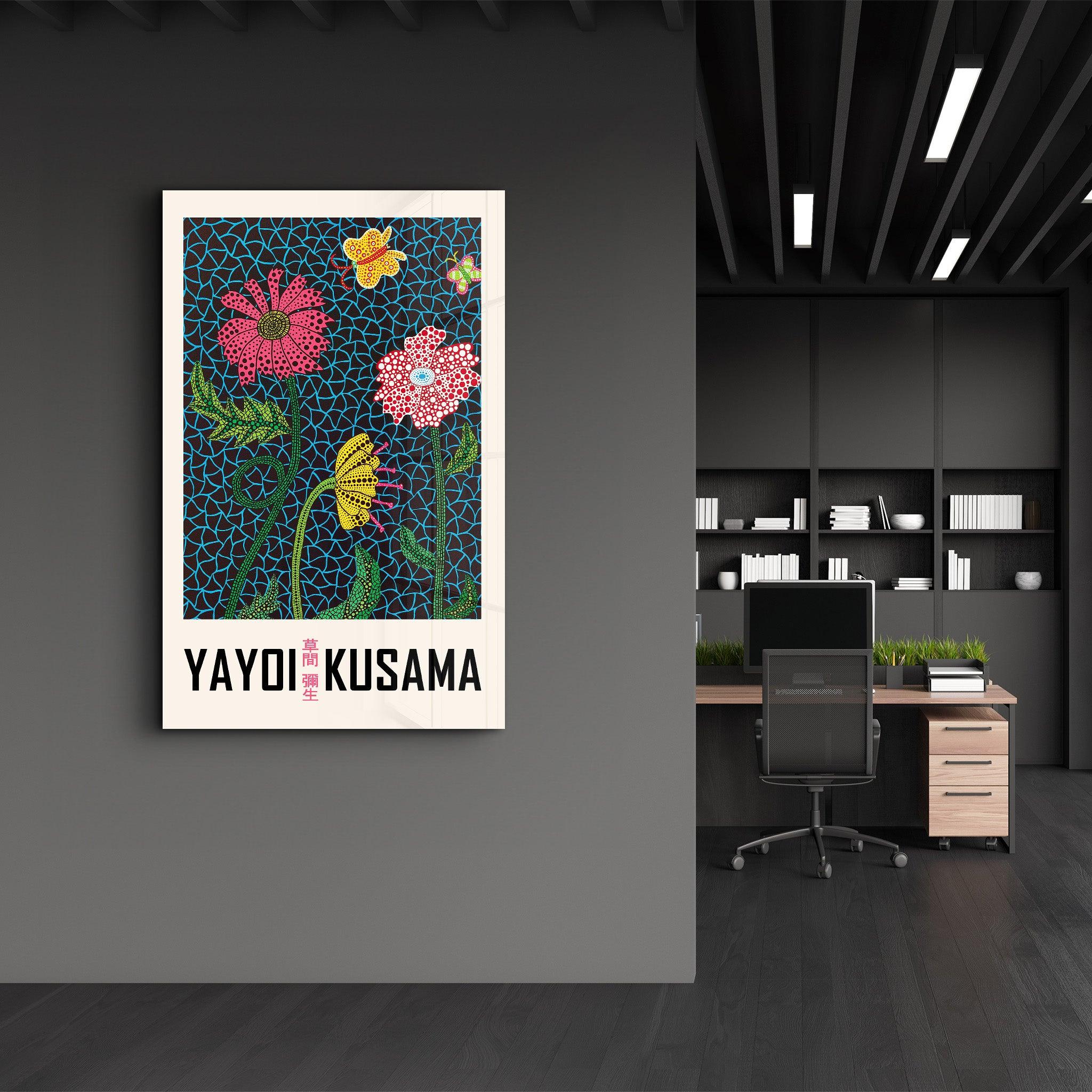 Yayoi Kusama | Gallery Print Collection Glass Wall Art - Artdesigna