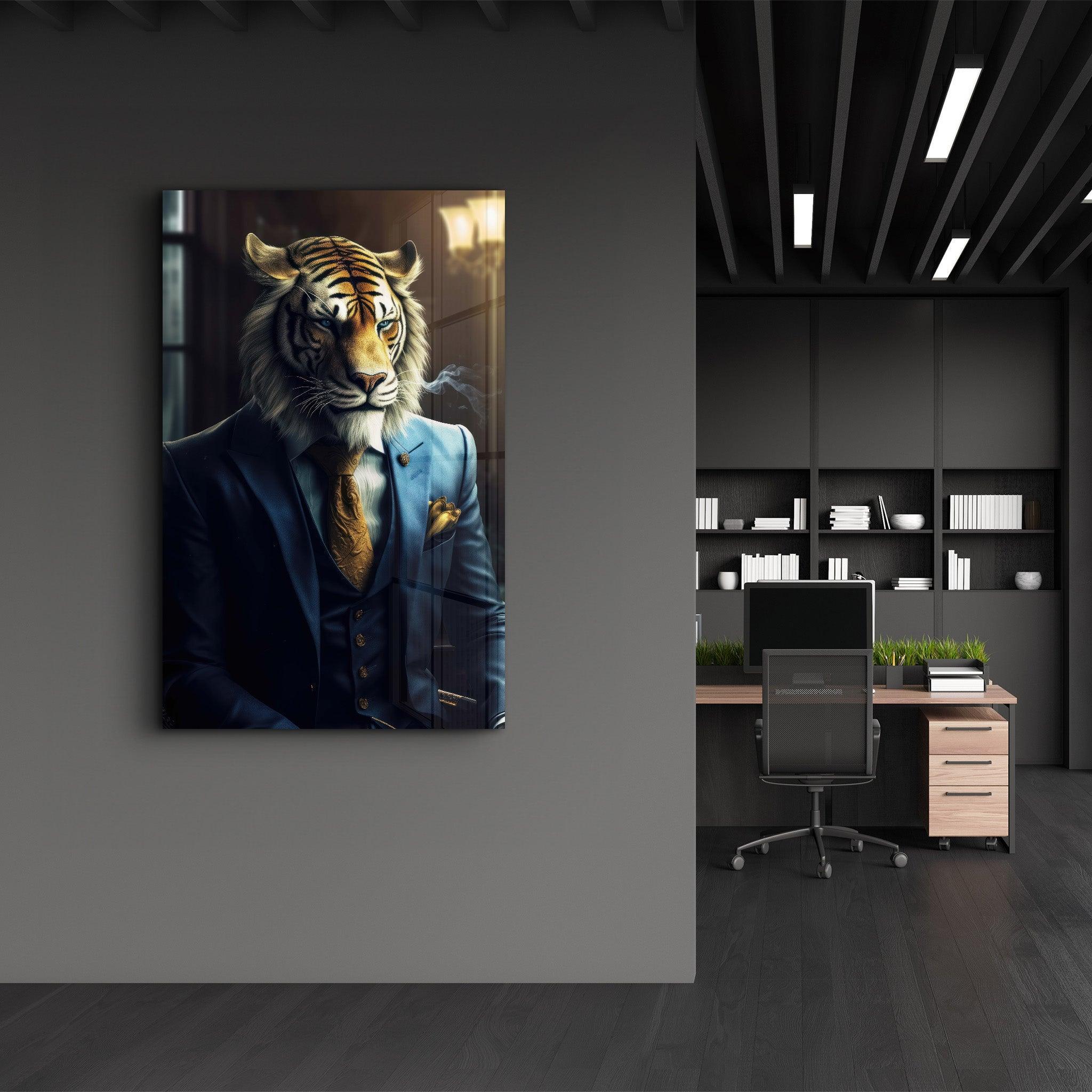 Be Serious | Designers Collection Glass Wall Art - Artdesigna