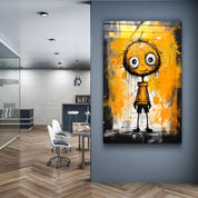 Still Happy to See You | Designers Collection Glass Wall Art - Artdesigna