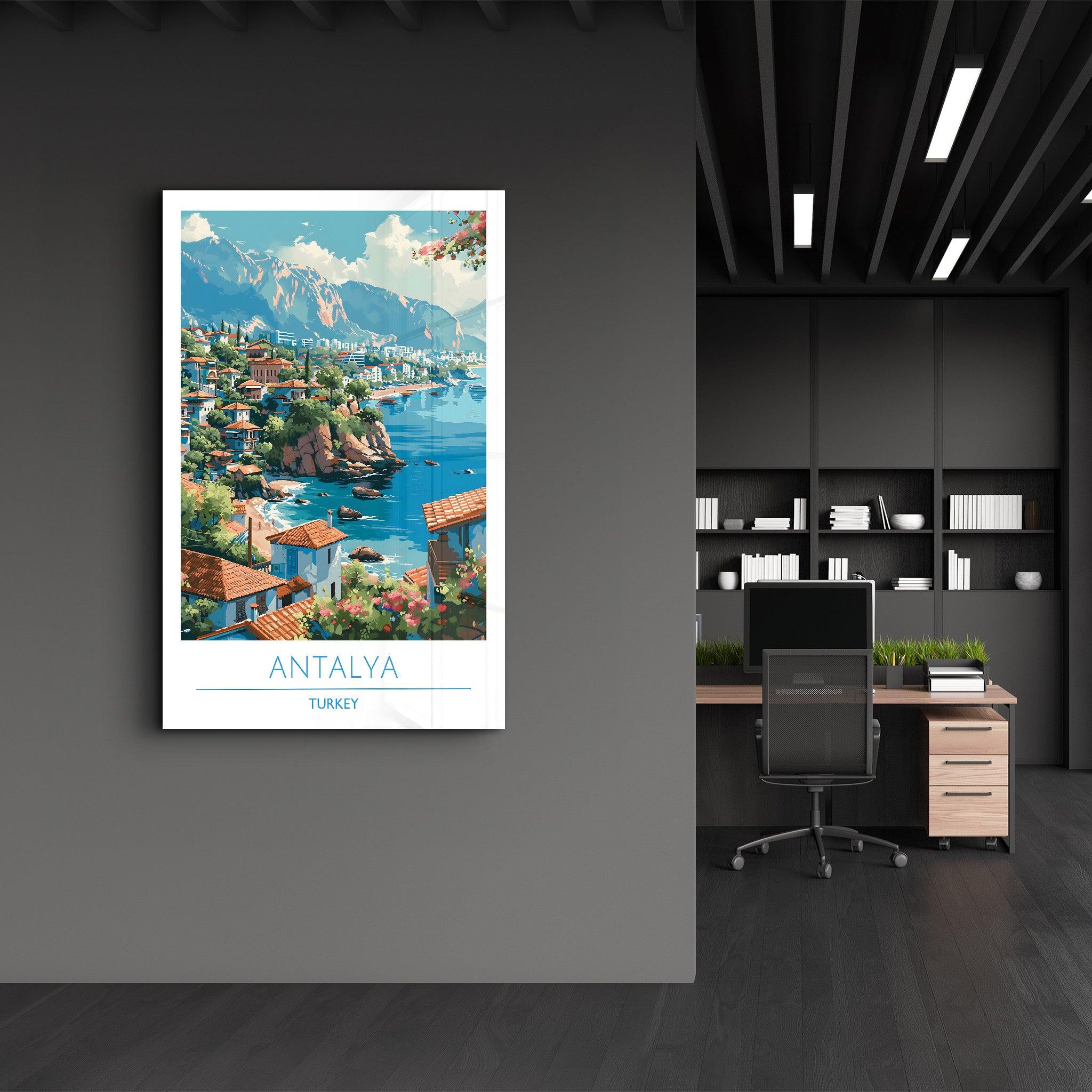 Antalya Turkey-Travel Posters | Glass Wall Art - Artdesigna