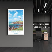 Isle Of Islay Scotland-Travel Posters | Glass Wall Art - Artdesigna