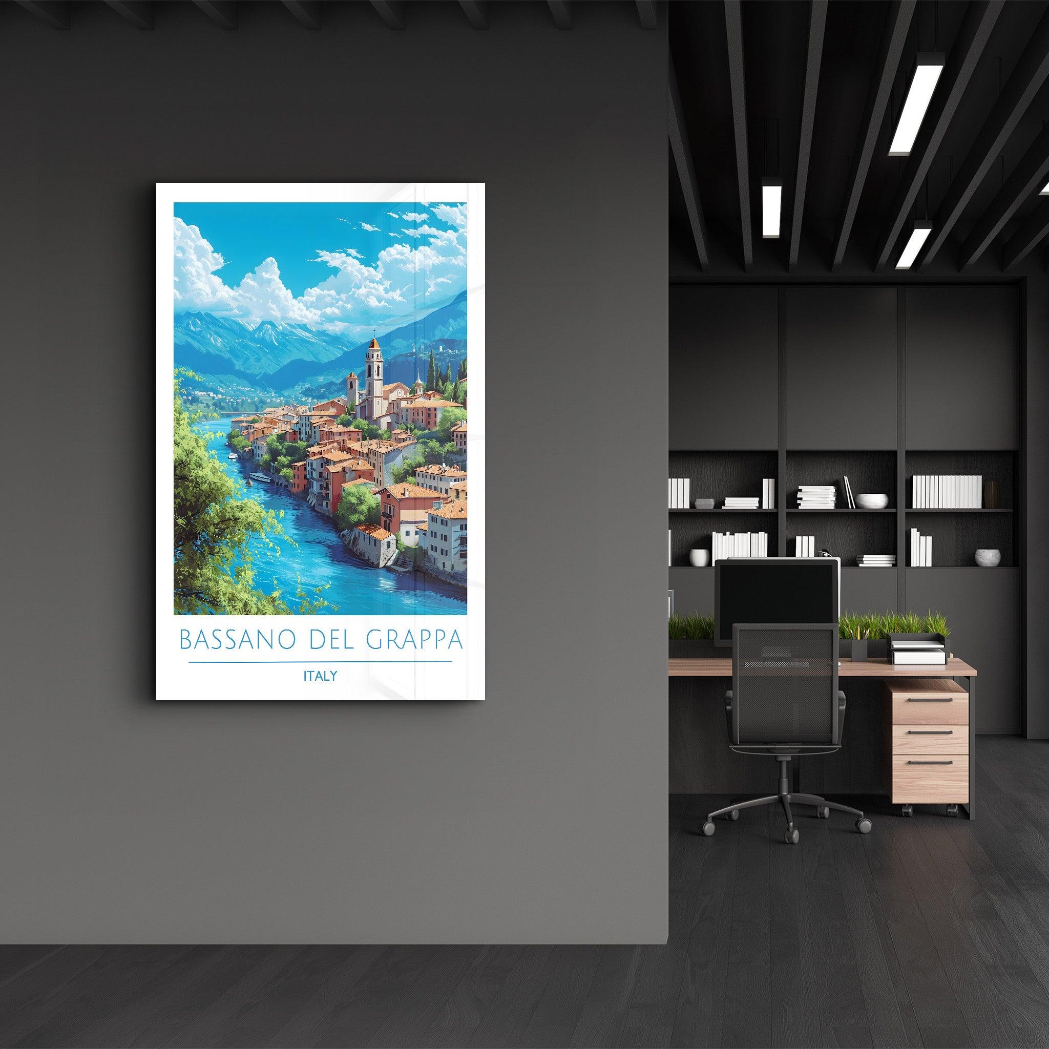 Bassano Del Grappa Italy-Travel Posters | Glass Wall Art - Artdesigna