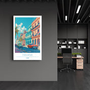 Havana Cuba-Travel Posters | Glass Wall Art - Artdesigna