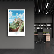 Assisi Italy-Travel Posters | Glass Wall Art - Artdesigna