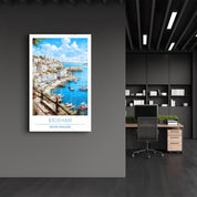 Brixham-Devon England-Travel Posters | Glass Wall Art - Artdesigna