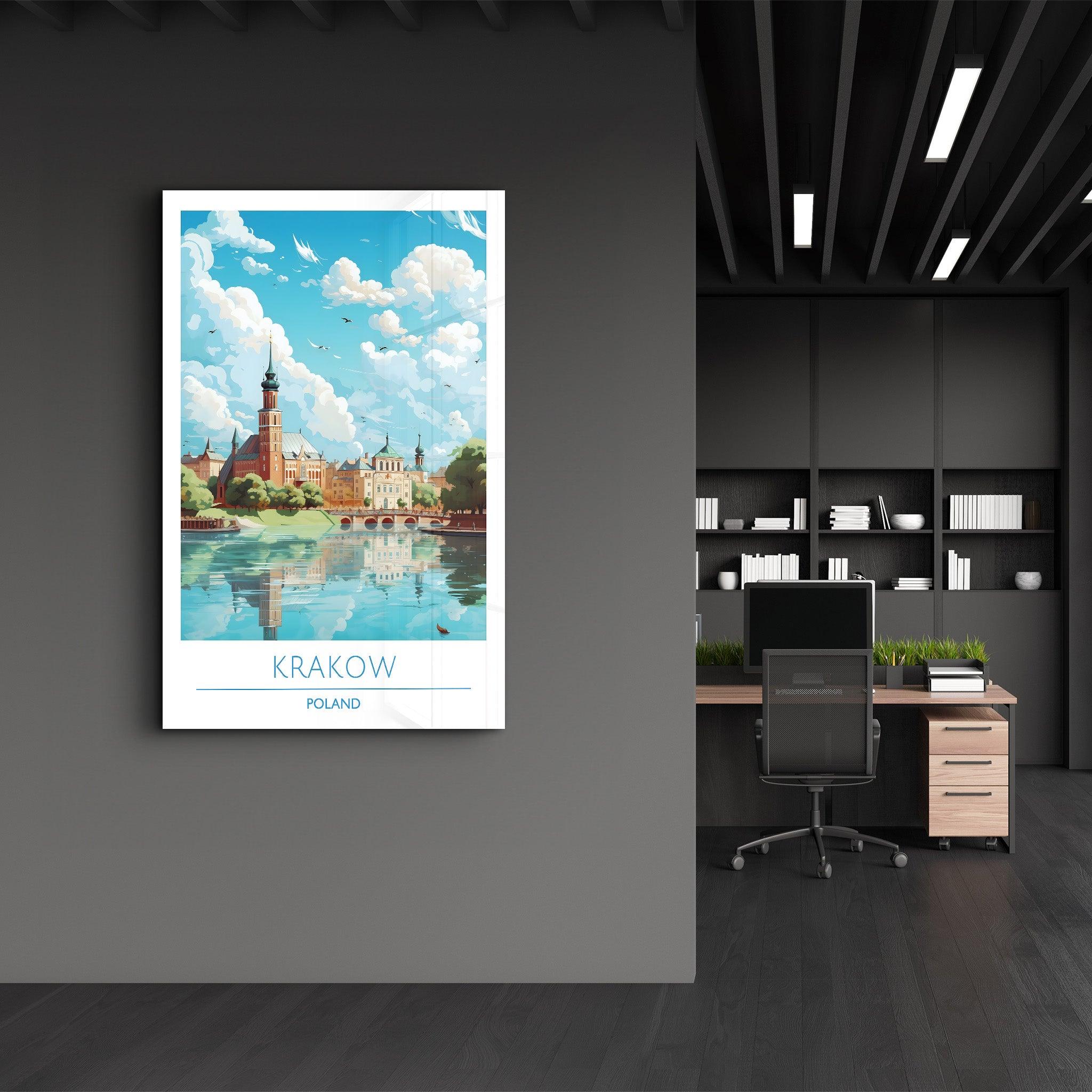 Krakow Poland-Travel Posters | Glass Wall Art - Artdesigna