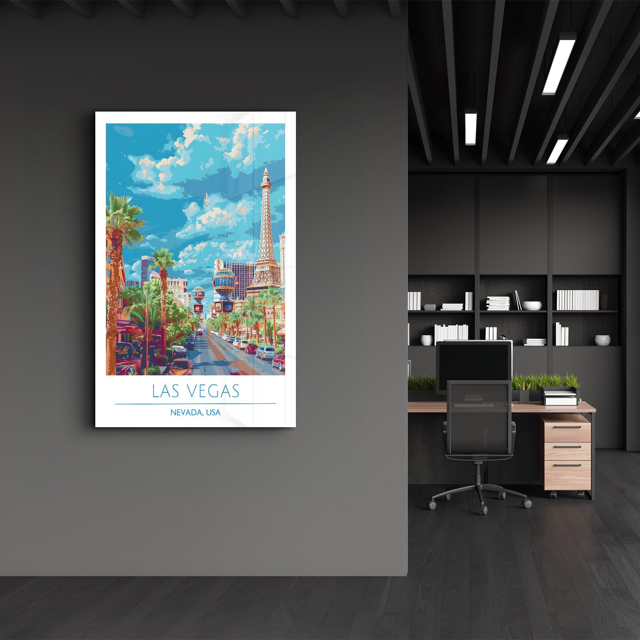 Las Vegas-Nevada USA 2-Travel Posters | Glass Wall Art - Artdesigna