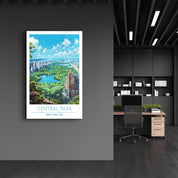 Central Park 3-New York USA-Travel Posters | Glass Wall Art - Artdesigna