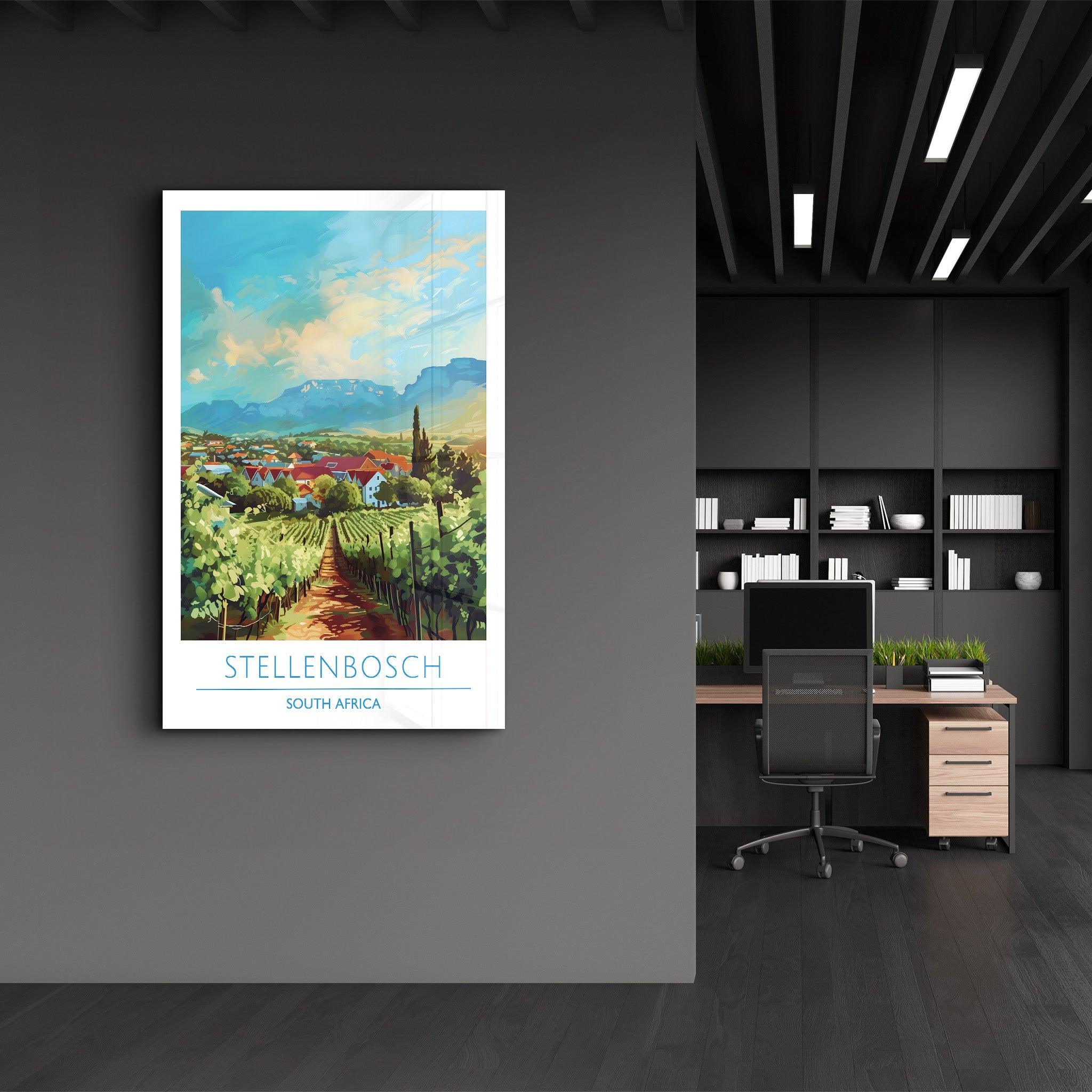 Stellenbosch South Africa-Travel Posters | Glass Wall Art - Artdesigna