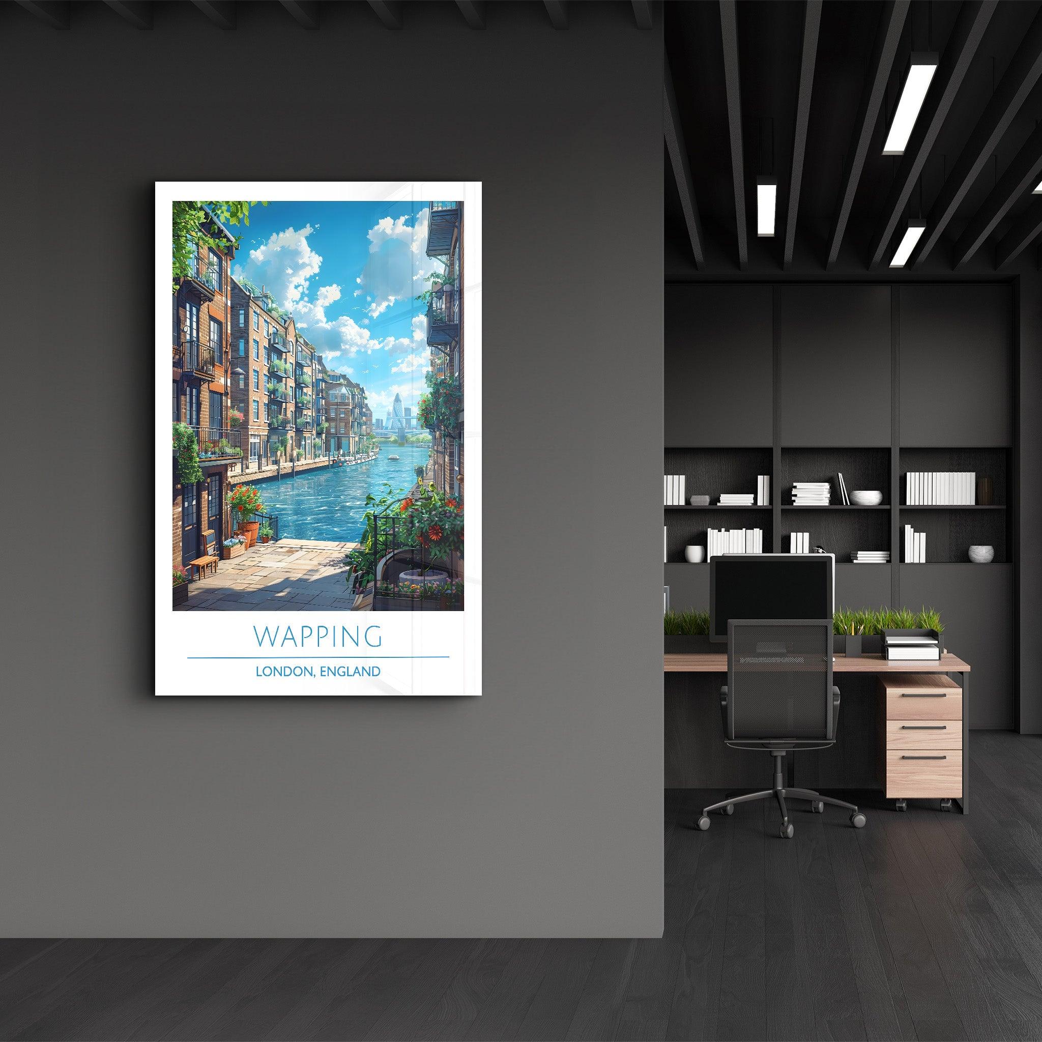 Wapping 2-London England-Travel Posters | Glass Wall Art - Artdesigna