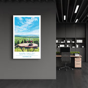 Napa Valley-California USA-Travel Posters | Glass Wall Art - Artdesigna