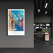 Buenos Aires Argentina 2-Travel Posters | Glass Wall Art - Artdesigna