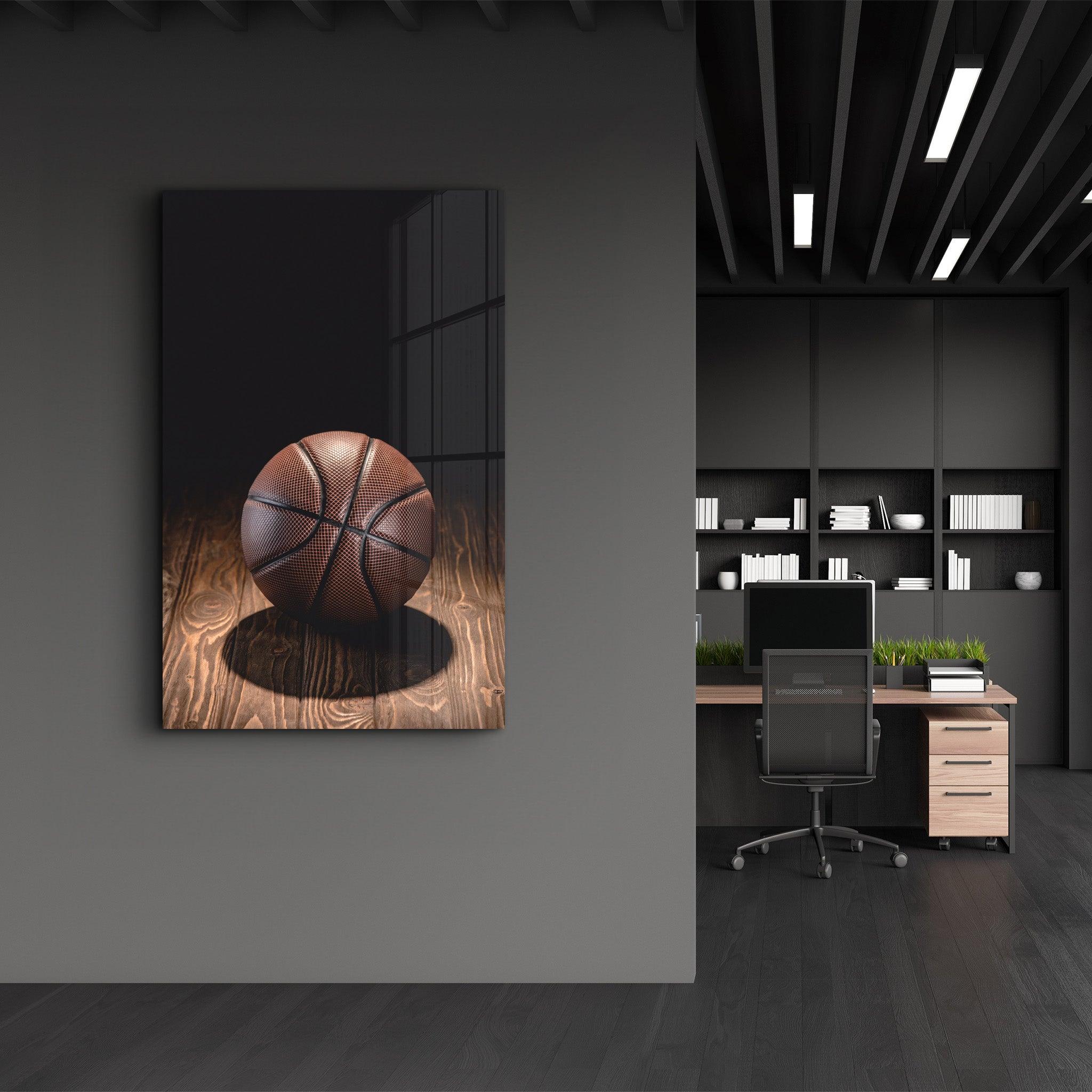 Basketball | Glass Wall Art - Artdesigna