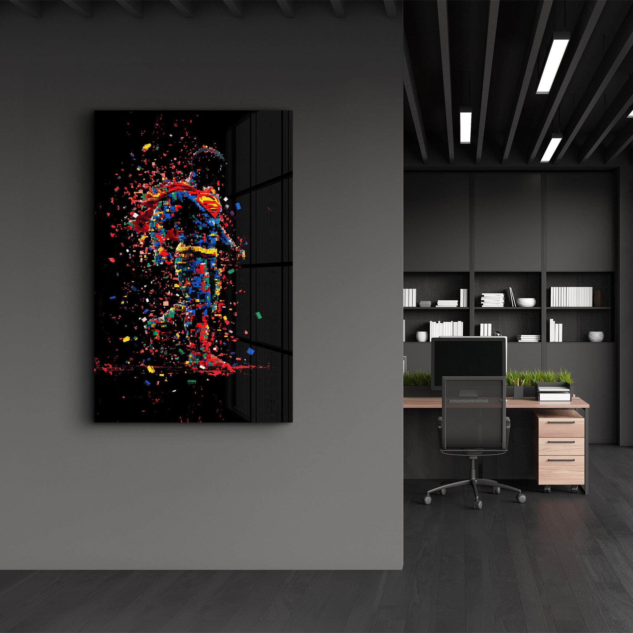 Pixel SPRMN | Designers Collection Glass Wall Art