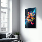 Spring Flowers - Glass Wall Art - Artdesigna