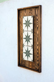 Rustica - Premium Wood & Ceramic Handmade Wall Sculpture - Artdesigna