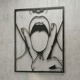 ・"V Tongue"・Premium Metal Wall Art - Limited Edition