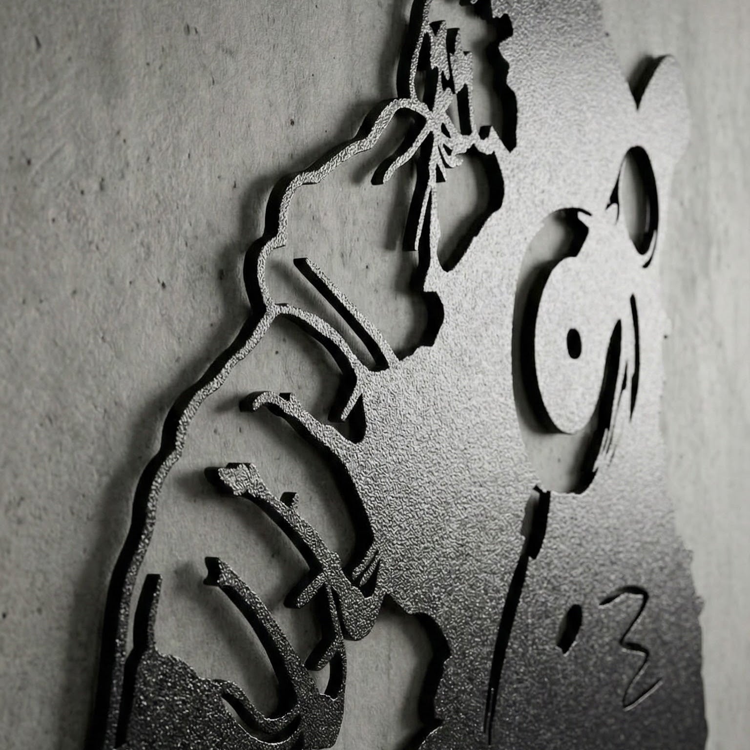 ・"Banksy Monkey Beats"・Premium Metal Wall Art - Limited Edition