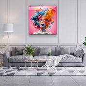 ."Cotton Candy". Designers Collection Glass Wall Art - ArtDesigna Glass Printing Wall Art