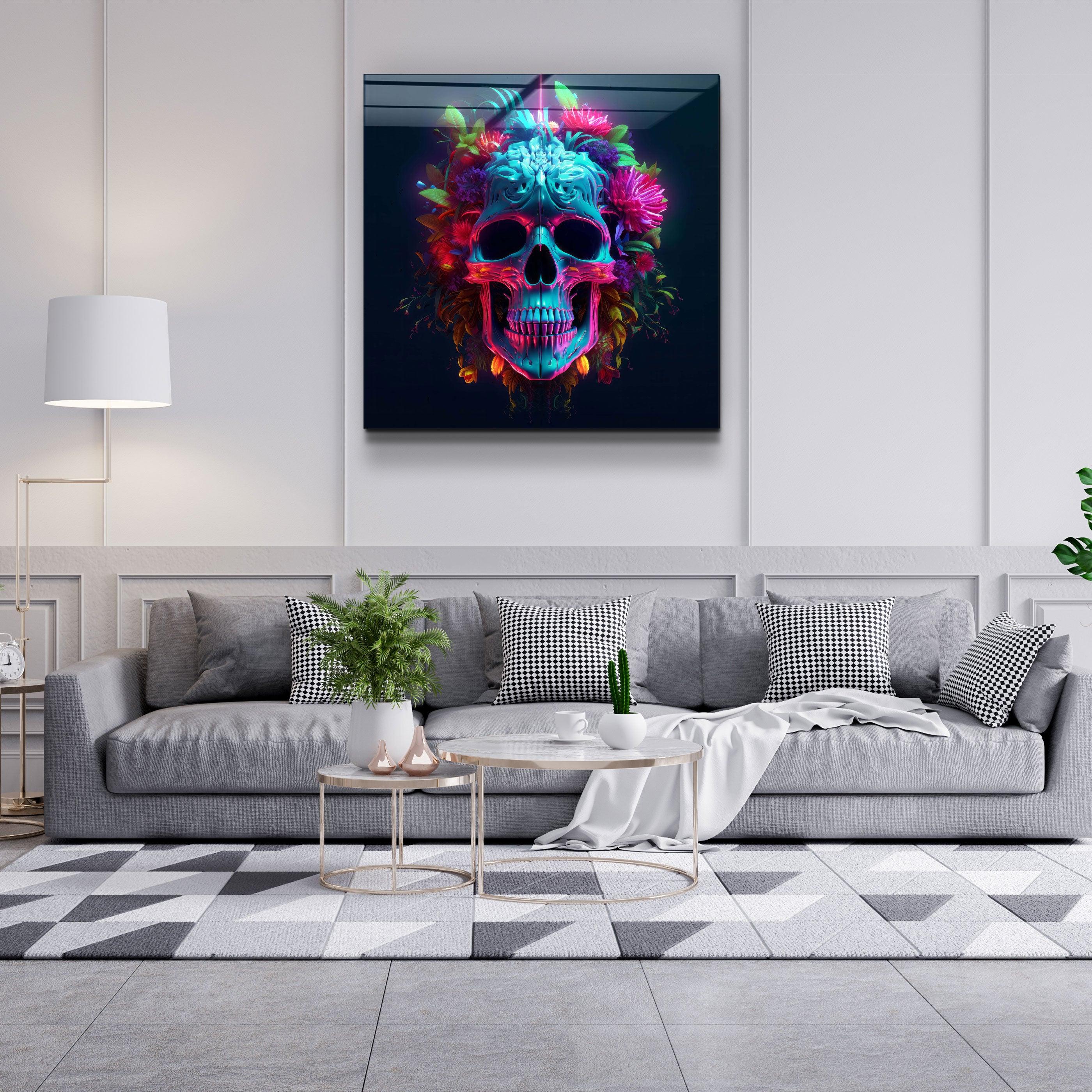 ."Skull". Designers Collection Glass Wall Art - ArtDesigna Glass Printing Wall Art