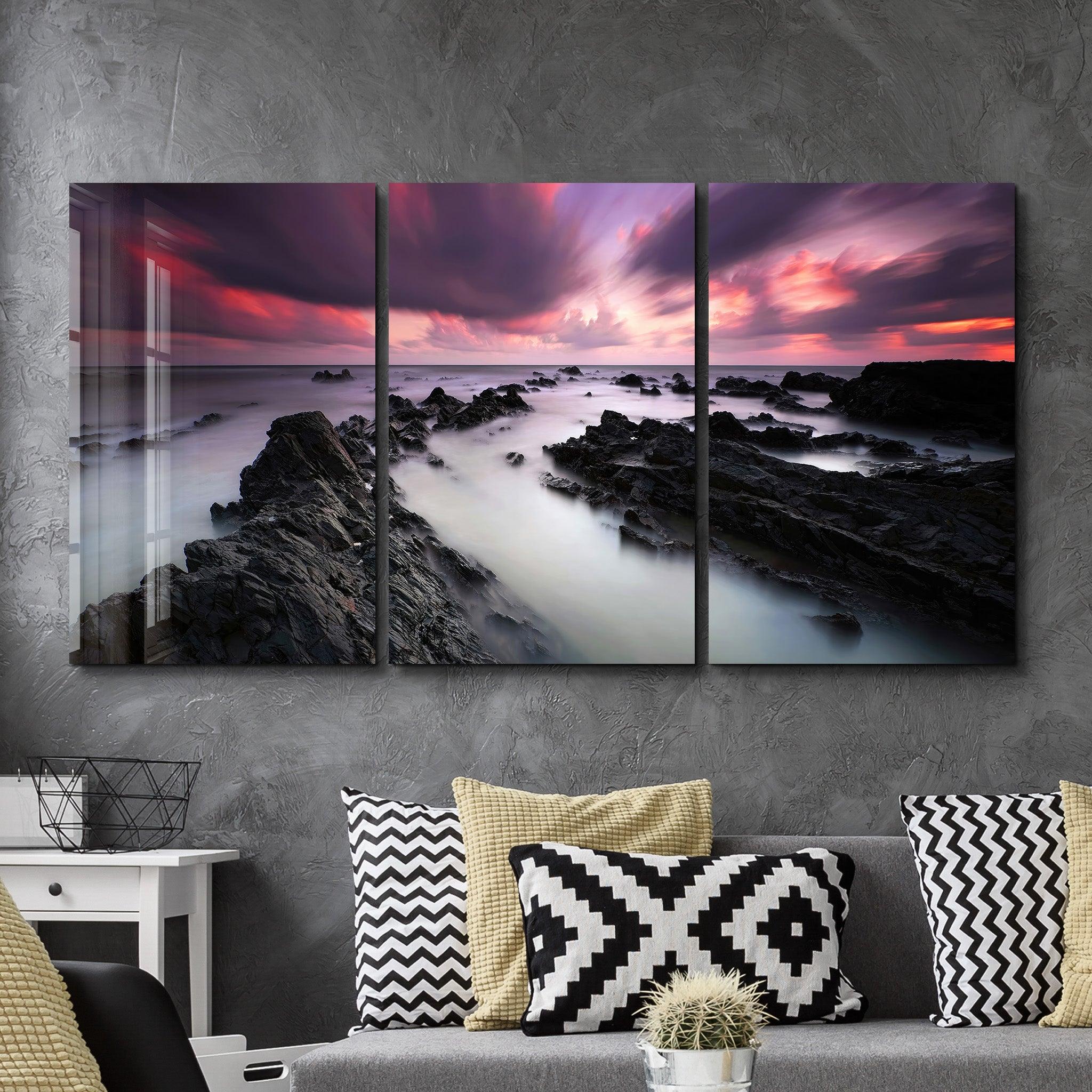 ・"The Fog - Trio"・Glass Wall Art - ArtDesigna Glass Printing Wall Art