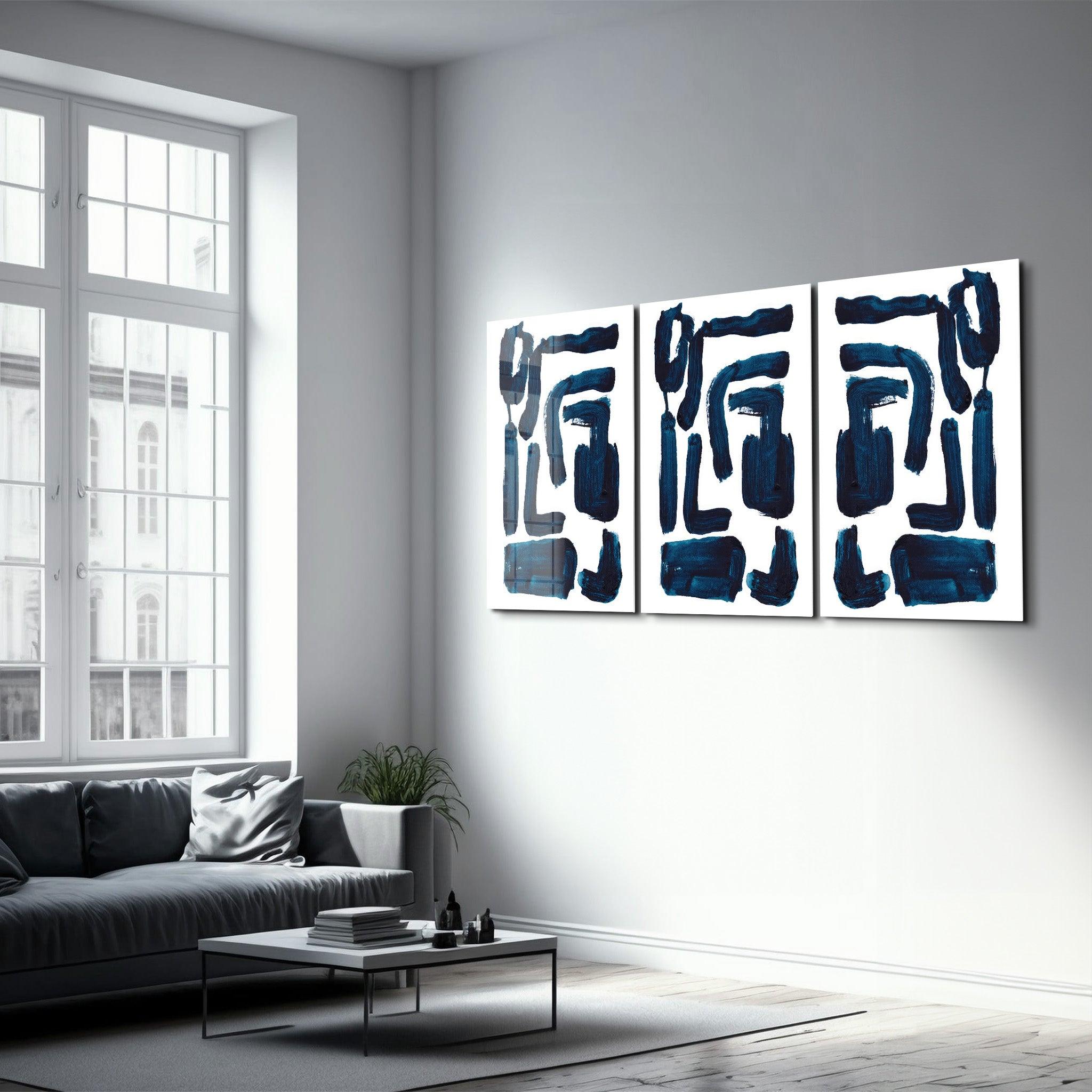 ・"Signs - Trio"・Glass Wall Art - ArtDesigna Glass Printing Wall Art